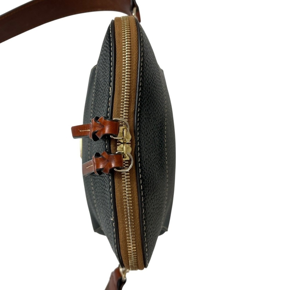 Dooney & Bourke Black Pebble Grain Cameron Crossbody w/ Guitar Strap - Picture 6 of 15